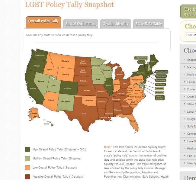 Movement Advancement Project Equality Maps