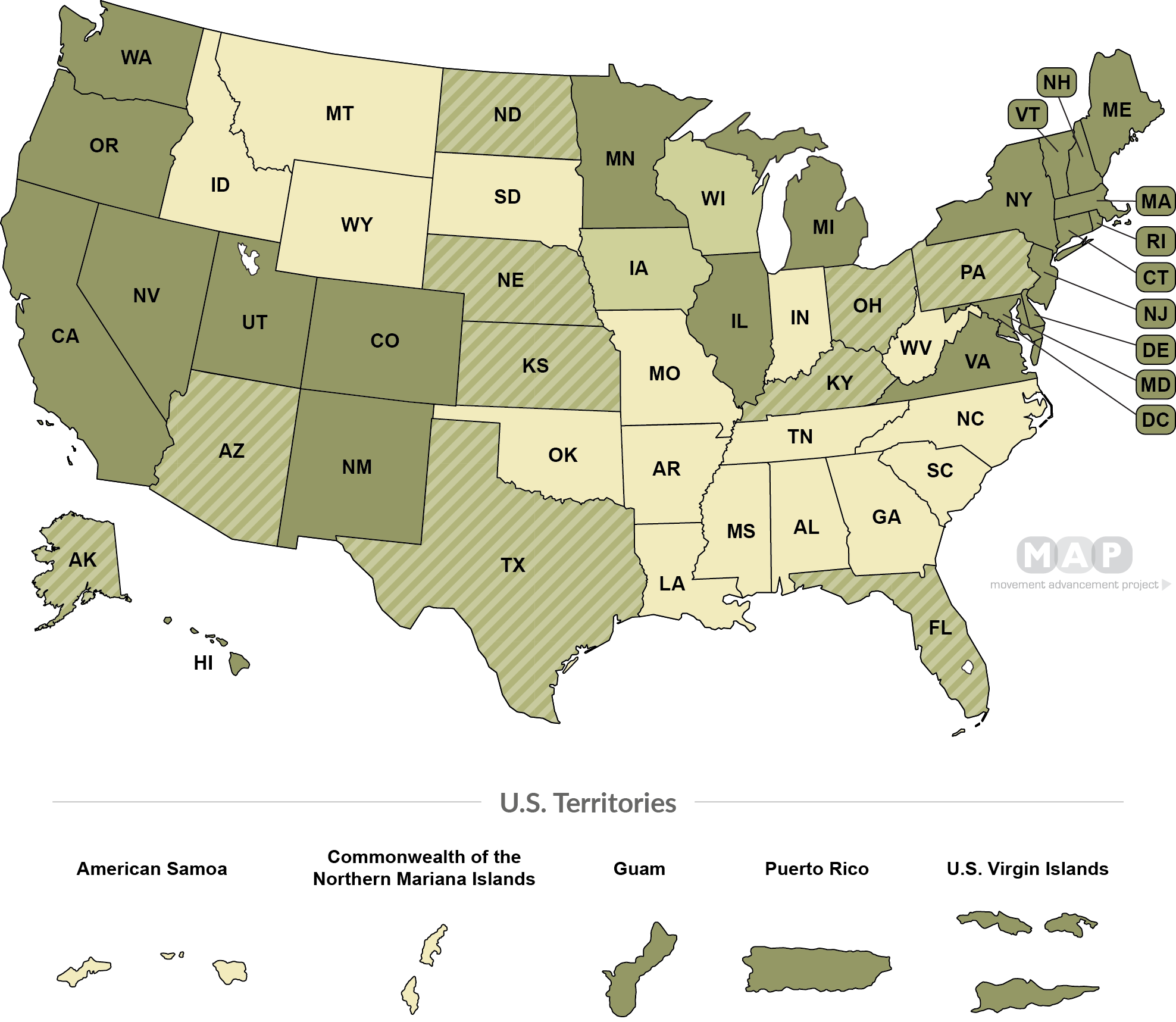 what states can lesbians get married